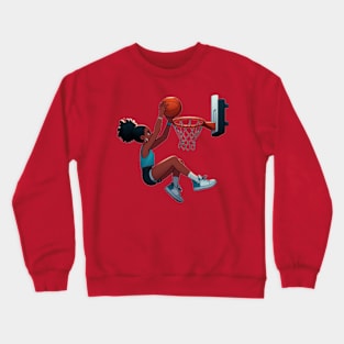 Female basketball player Crewneck Sweatshirt